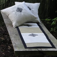 Image 4 of Pā o te Hā 'Toru' Table runner in Natural linen
