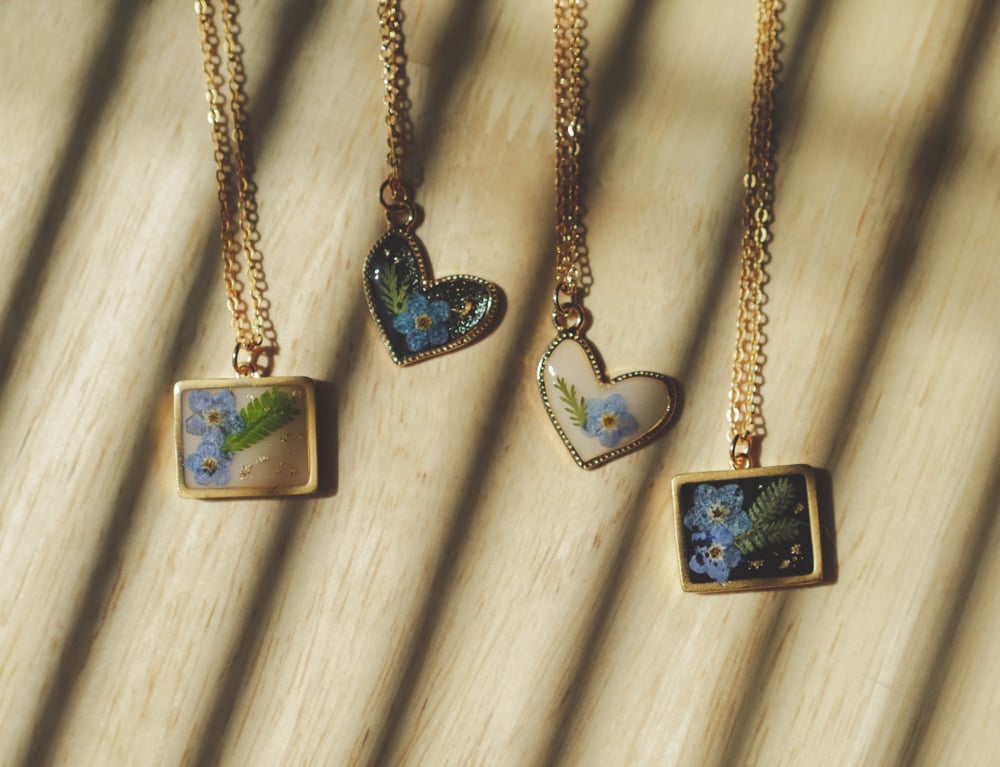 Image of Forget Me Not Necklaces