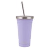 Oasis Stainless Steel Smoothie Tumbler with Straw 500ml Lilac