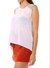 Disco Fever Sleeveless Top - White