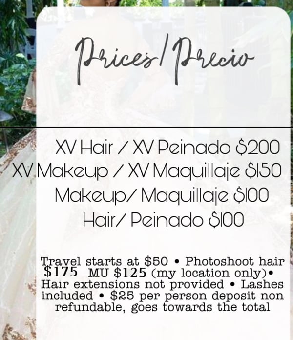 Image of Quinceanera Pricing