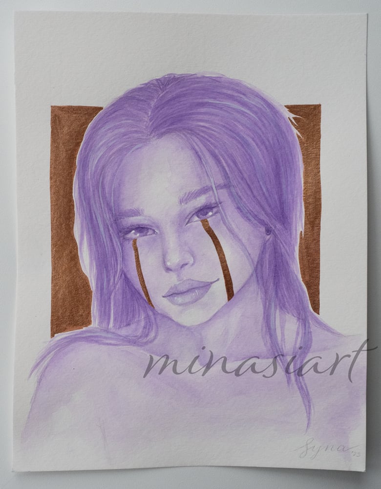 Monochrome Portrait Violet