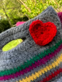 Image 2 of Audrey  Rainbow 🌈Felted  Bag 