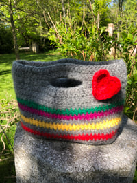 Image 1 of Audrey  Rainbow 🌈Felted  Bag 
