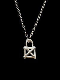 Image 1 of Mini Cross-lock Box Necklace