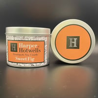 Image 1 of SWEET FIG SOY CANDLE IN A TIN