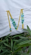 Coussins initiales brodées personnalisable