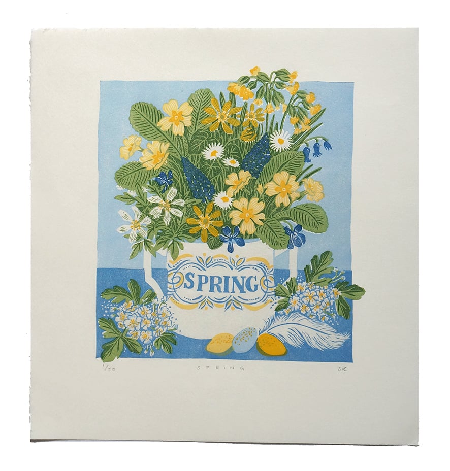 Image of SPRING - 'Seasons' Series - Linocut
