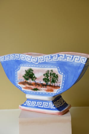 Image of Roaming Whippets - Romantic Vase