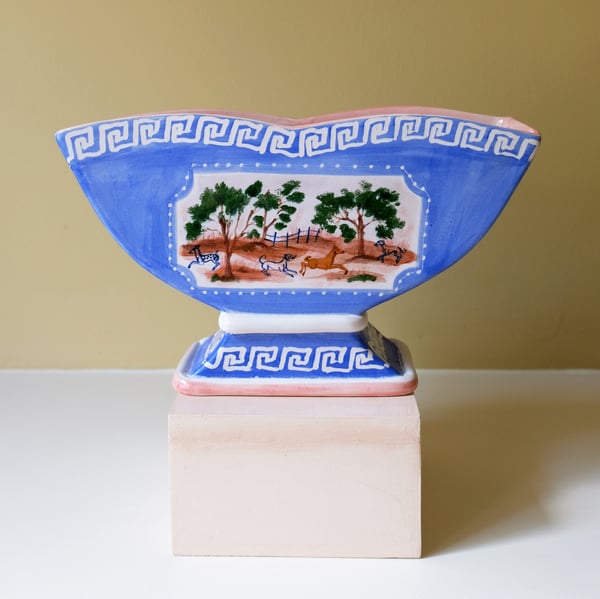 Image of Roaming Whippets - Romantic Vase