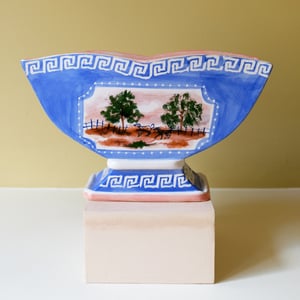 Image of Roaming Whippets - Romantic Vase