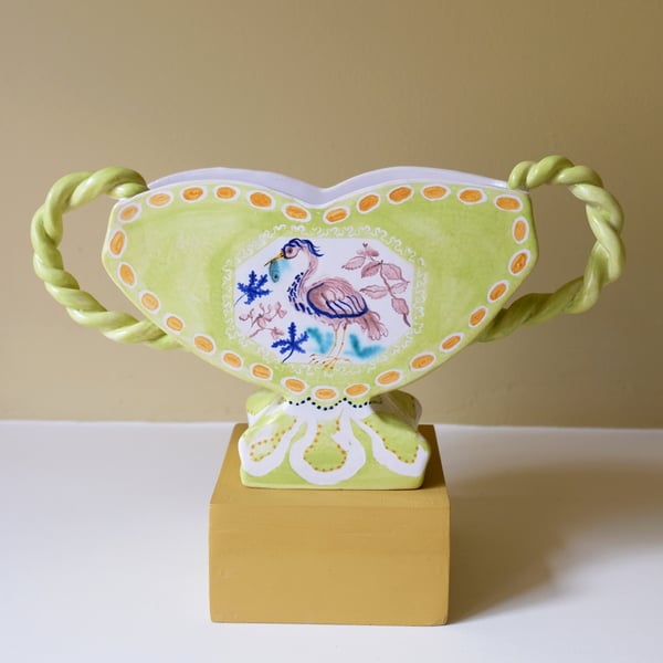 Image of Meadow Birds - Romantic Vase