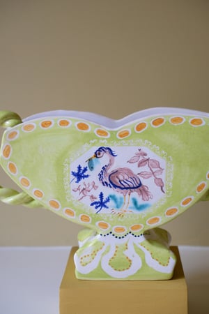 Image of Meadow Birds - Romantic Vase