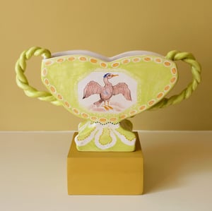 Image of Meadow Birds - Romantic Vase