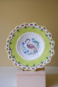 Image 2 of Polychrome Heron - Romantic Plate