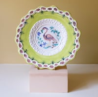 Image 1 of Polychrome Heron - Romantic Plate