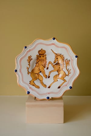 Image of CIIIR Coronation Plate - Romantic Plate