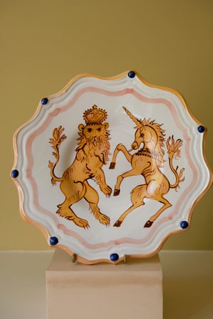 Image of CIIIR Coronation Plate - Romantic Plate