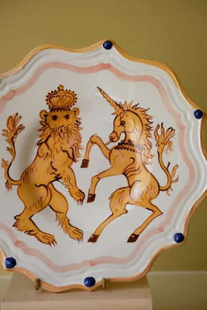 Image of CIIIR Coronation Plate - Romantic Plate