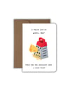 I Think You're Grate, Funny Father's Day Card, Cheesy Father's Day Card, Handmade
