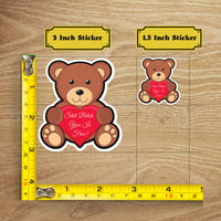 Image 2 of Funny Shit Bitch You Is Fine Sticker, Teddy Bear Sticker, Valentine Sticker, Stocking Stuffer, Gift