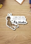 Funny Try Voodoo Sticker, Stocking Stuffer, Gift