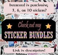 Image 3 of Funny Try Voodoo Sticker, Stocking Stuffer, Gift