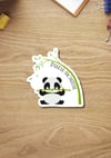 Funny Panda-Monium Sticker, Panda Sticker, Stocking Stuffer, Gift