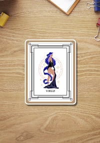 Image 1 of Virgo Sticker, Zodiac Sign Sticker, Horoscope, Virgo Gift, Virgo Queen