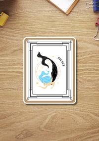 Image 1 of Pisces Sticker, Zodiac Sign Sticker, Horoscope, Pisces Gift, Pisces Queen