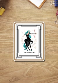 Image 1 of Sagittarius Sticker, Zodiac Sign Sticker, Horoscope, Sagittarius Gift, Sagittarius Queen