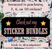 Image 3 of Funny Nacho Average Bitchacho, Pun Sticker,  Snarky Sticker, Stocking Stuffer, Gift
