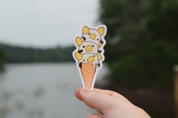 Ice Cream Bat Sticker