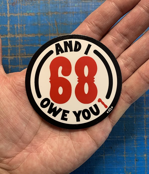 Image of 68 Sticker