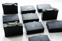 Image 2 of Black Activated Charcoal Lump of Coal Vegan Bar Soap | Scent: Rosemary Sage
