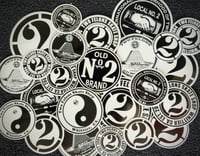 Two Felons Round Sticker pack