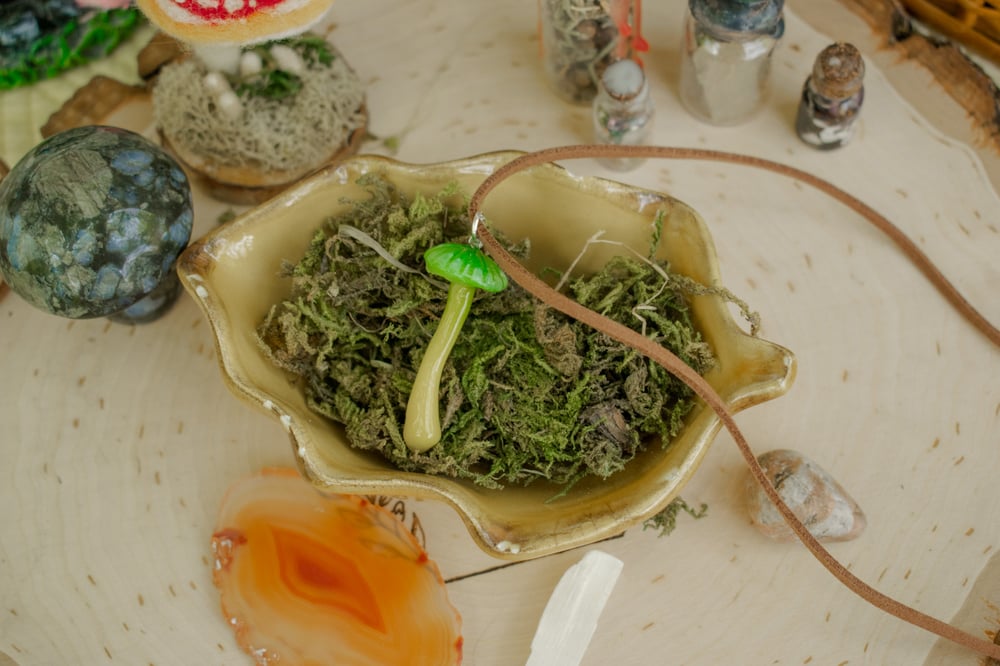 Image of Parrot Waxcap Mushroom Necklace