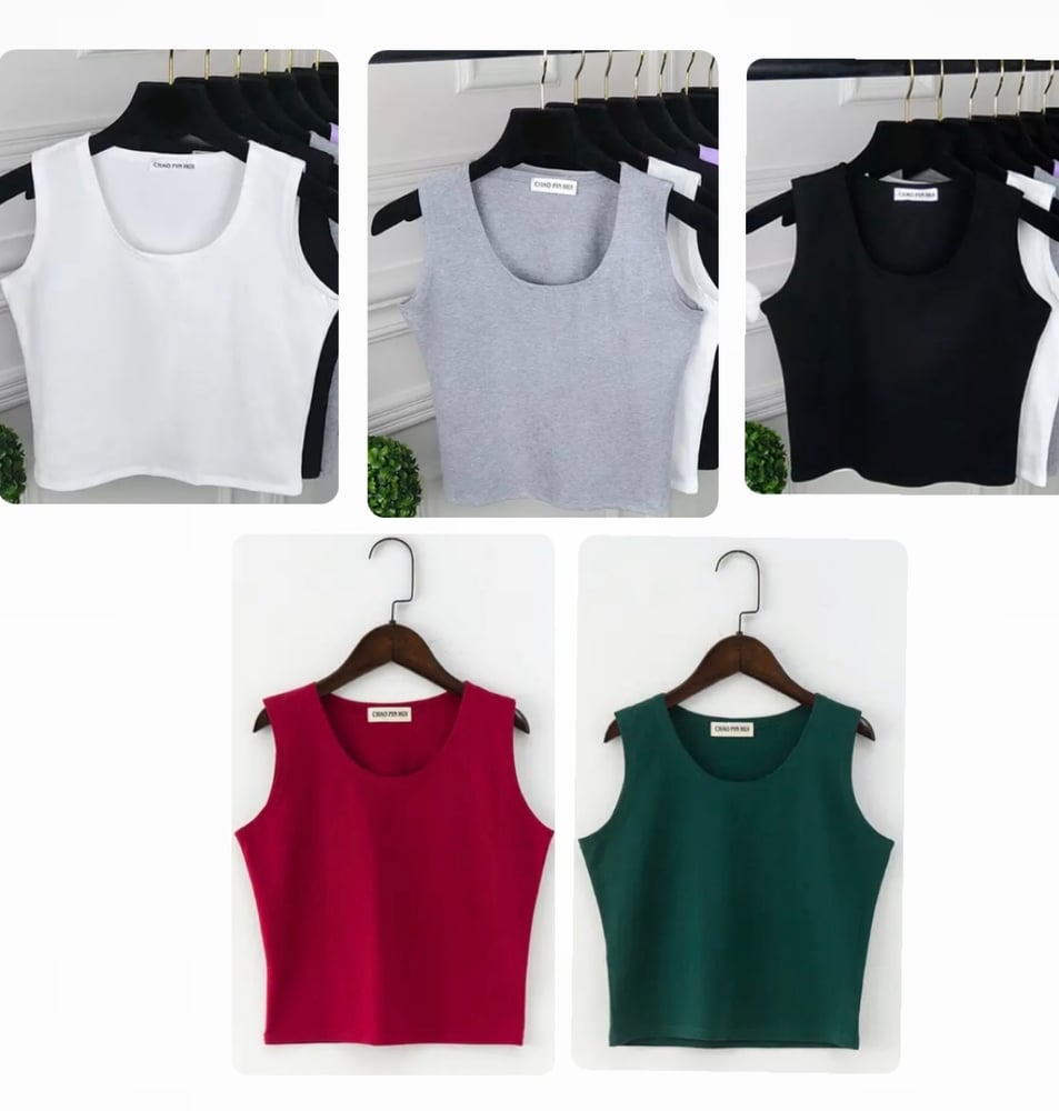 Image of Sleeveless crop top