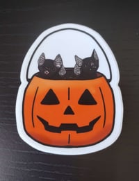 Image 1 of Bucket o Bats Sticker