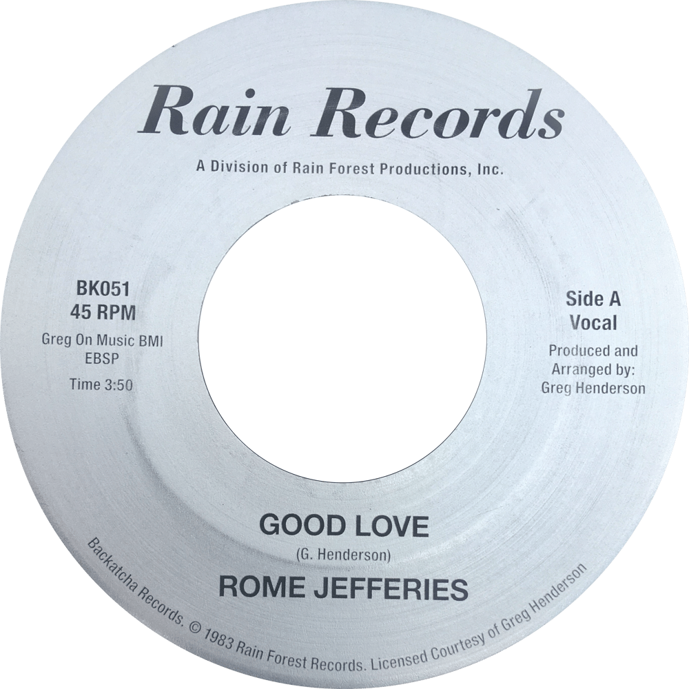 Image of Rome Jefferies - Good Love 45