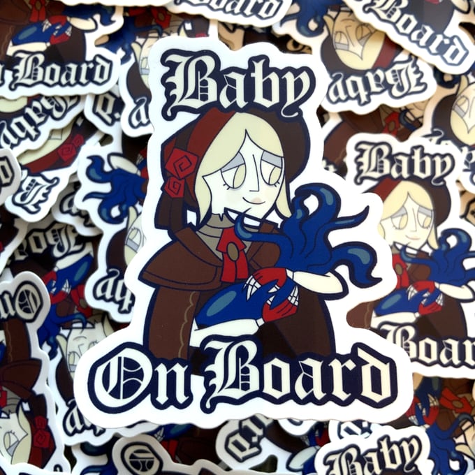 Image of Baby on Board Doll Sticker