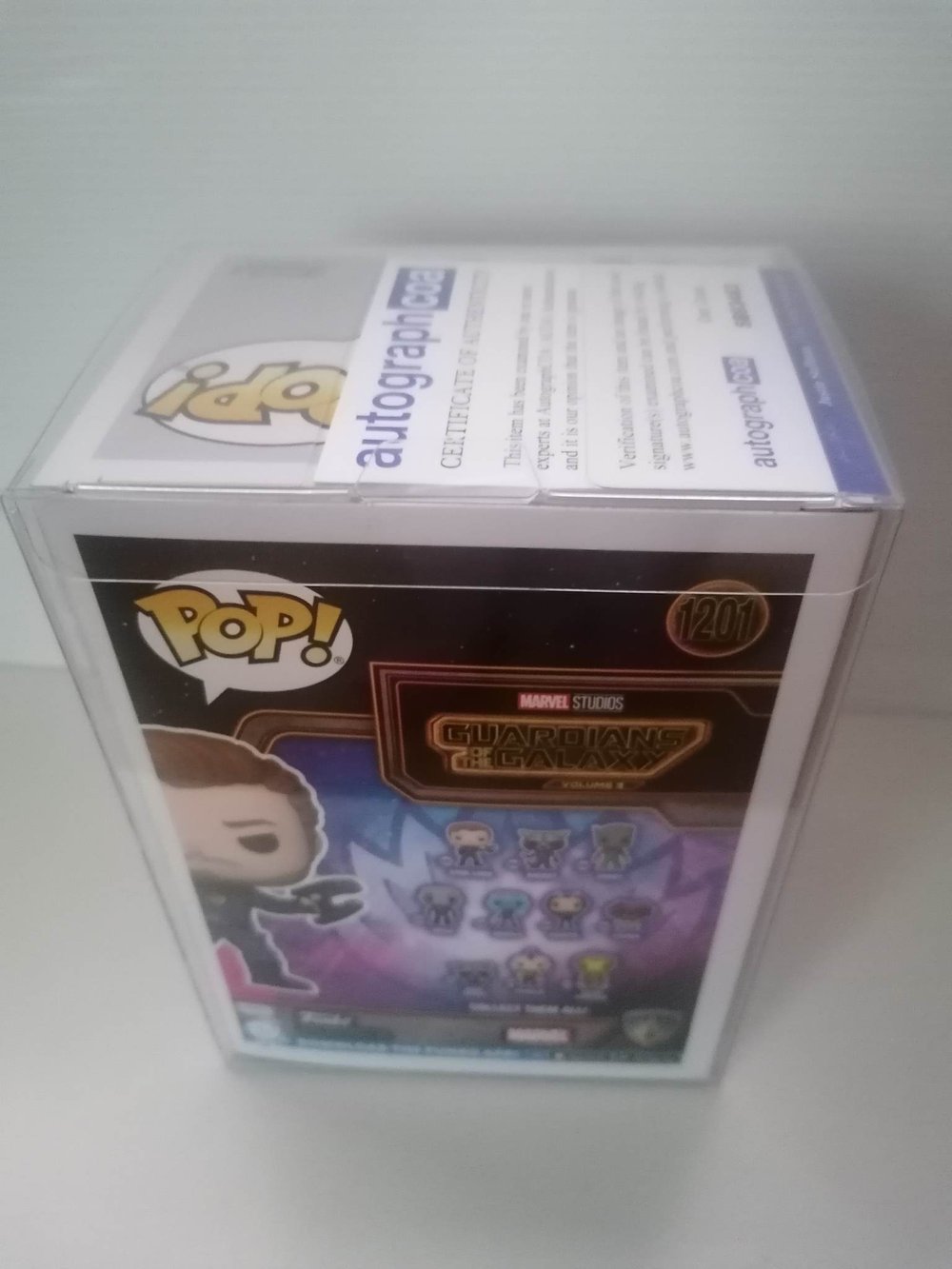 Chris Pratt Star-Lord Guardians of the Galaxy 3 Signed Funko pop