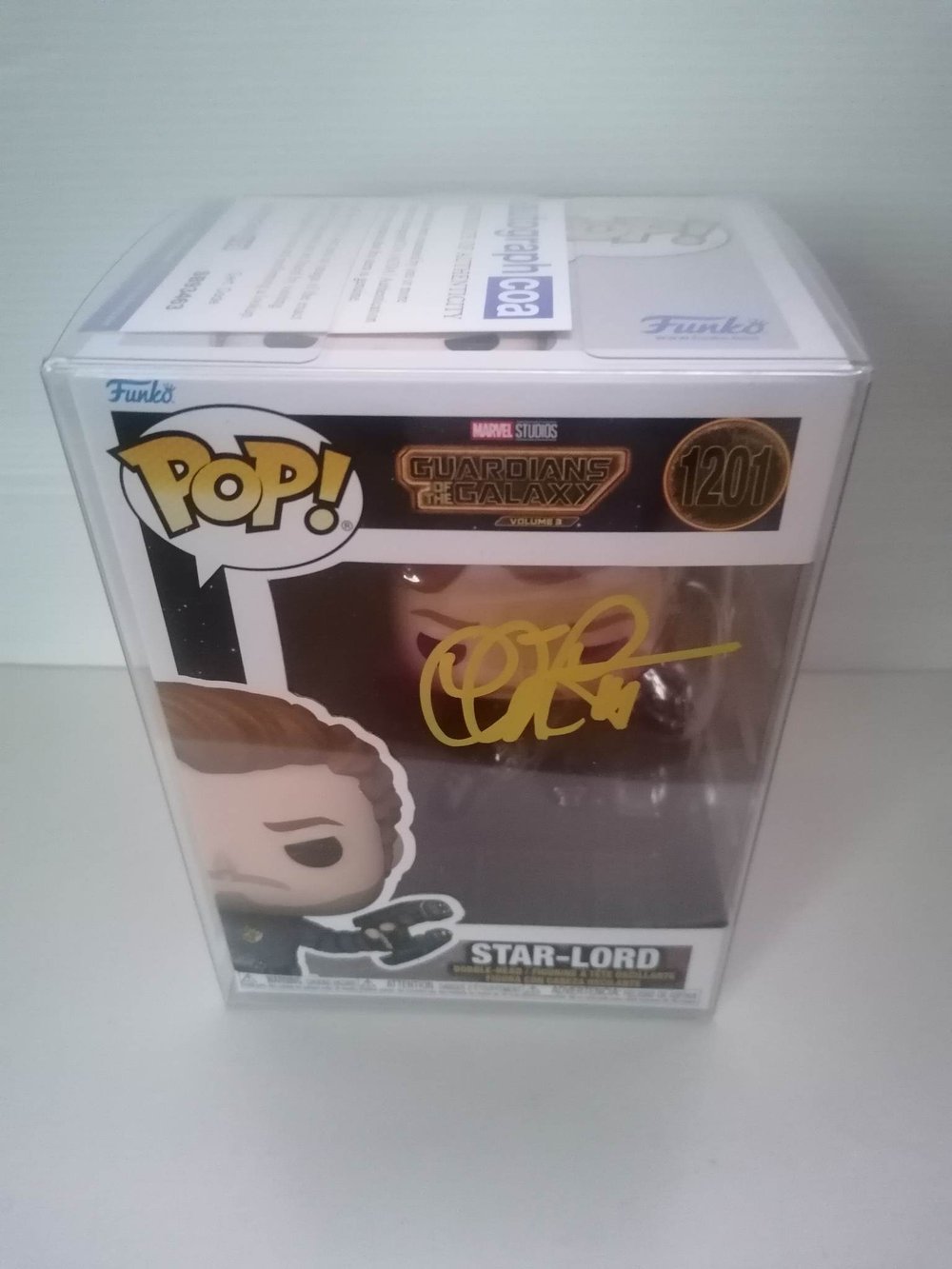 Chris Pratt Star-Lord Guardians of the Galaxy 3 Signed Funko pop