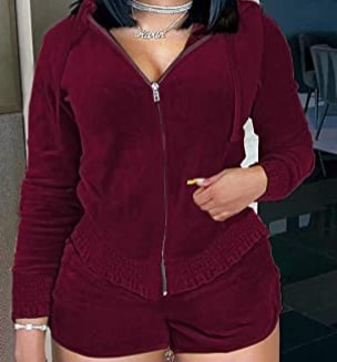Image of Velvet Shorts Tracksuit