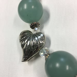 Image of Heart of the World - Hand crafted Thai silver heart - OOAK