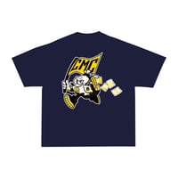 Image 2 of Navy blue / yellow CMC Backpackboyz money man shirt 