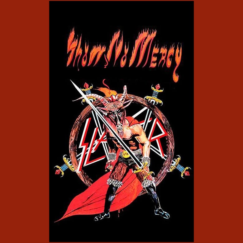 Image of Slayer " Goat / Show No Mercy " Banner /  Flag / Tapestry