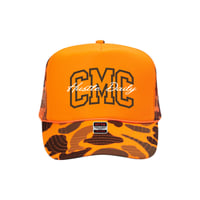 Orange and brown Camo Trucker Hat