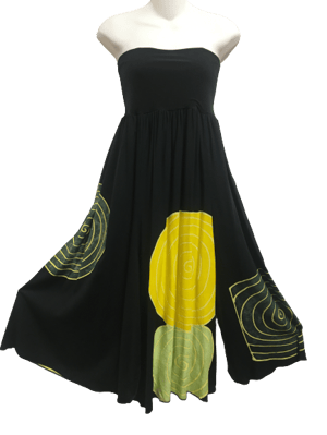Image of Sprials Dance Skirt/Dress - Hand batiked rayon