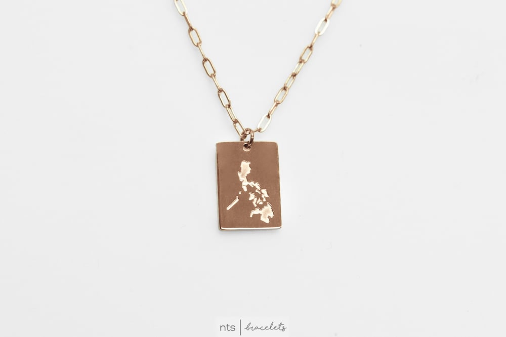 Image of PHILIPPINE ISLAND NECKLACE (Limited Edition + Rose Gold)